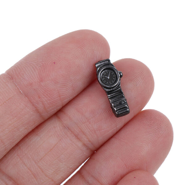 Wholesale 1:12 doll house diy hut dollhouse mini model toy metal watch watch pocket miniature
