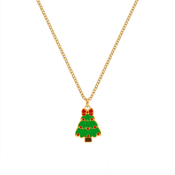 oly-c23348d7a84d657495d13c9d6fb99788 Wholesale Christmas Elk Snowman Bell Necklace