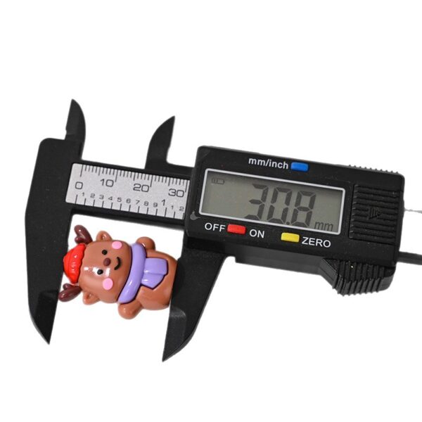 Wholesale Christmas reindeer through-hole rubber beads