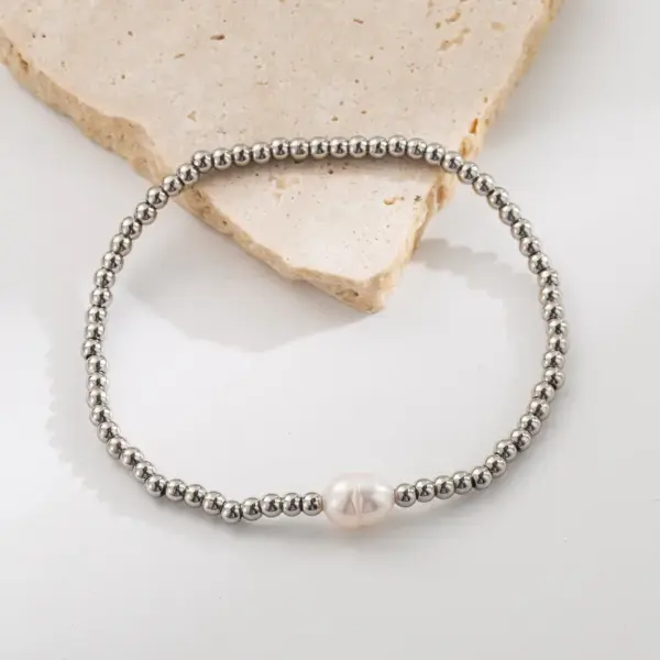 Wholesale Vacation Beach Sweet Solid Color 304 Stainless Steel 18K Gold Plated Bracelets In Bulk