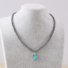 Wholesale Bull head five-pointed star round bead necklace