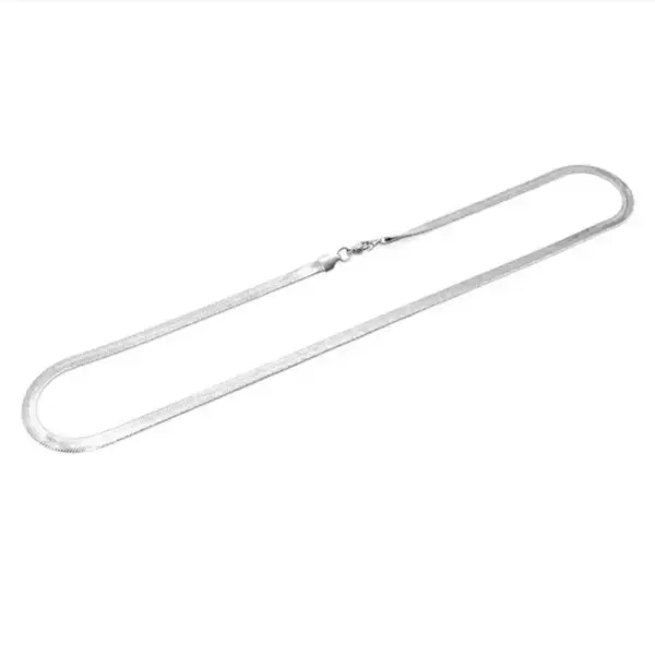 Wholesale Simple Style Round Titanium Steel Polishing Necklace 1 Piece