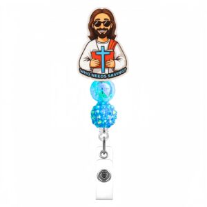 Blue beads jesus 2