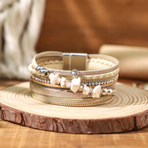 Champagne / PU leather