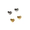 Wholesale 1 Pair Simple Style Heart Shape Titanium Steel Ear Line Ear Studs