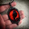 Wholesale Jun eucalyptus Gothic acrylic creative crow collar temperament leather rope necklace factory direct