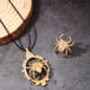 oly-c2979daabf6951cd996eeb7966367e96 Wholesale fashion street style metal creative big spider lady necklace ring jewelry suit