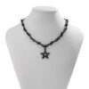 Wholesale Pentagram shaped hot girl clavicle necklace for women