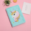 Wholesale Girly Unicorn Notebook eamy Cartoon Plush Notepad