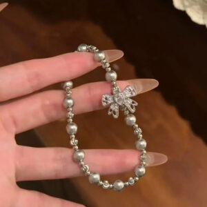 28#Bracelet-grey bow