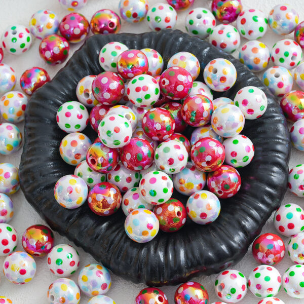 oly-c2a3ad330be295214c6339da541a122d Wholesale Cross-border new wave point round beads-love handmade DIY bracelet beads loose beads material collection
