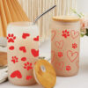Wholesale New Valentine's Day UV Cup stickers crystal logo pattern 23 cmX11cm in stock