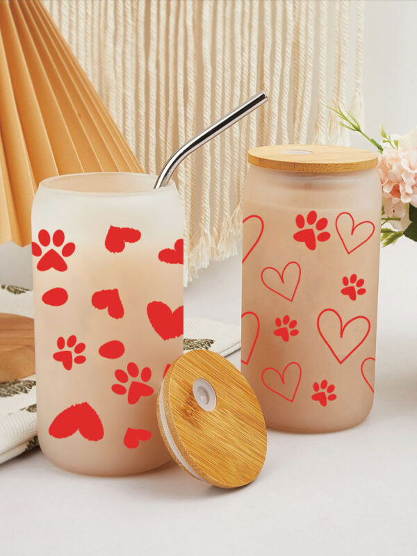 Wholesale New Valentine's Day UV Cup stickers crystal logo pattern 23 cmX11cm in stock