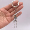 Wholesale Gothic Skull Keychain, Skull Man Keychain, Halloween Metal Skull Keyring