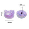 Wholesale Cute Cartoon Cat Head Through-Hole High-Gloss Beads OLY Exclusive