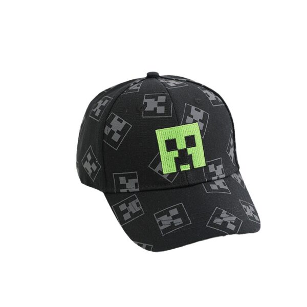 Wholesale Minecraft Kidsren's Hat Creeper Cartoon Peaked Cap Spring & Fall New Sun Protection Visor Baby Baseball Cap