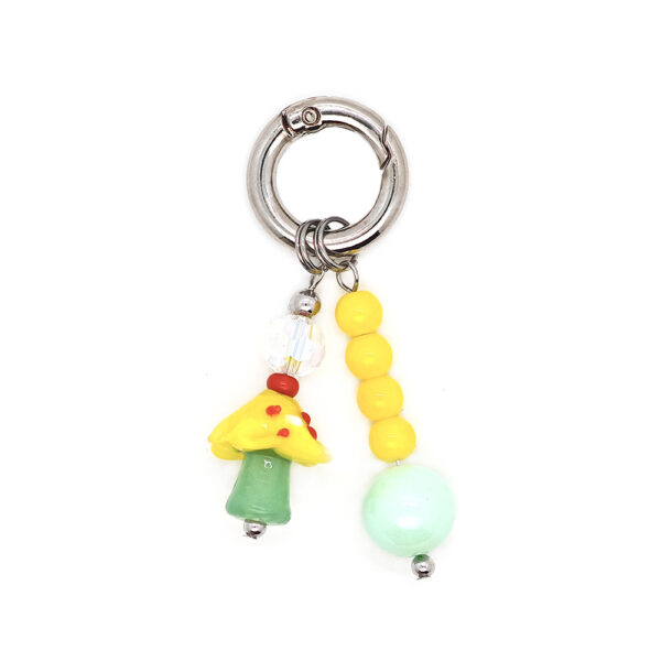 Wholesale Street Dopamine Colorful Beaded Keychain