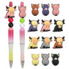 Wholesale Cartoon animal beaded pens
