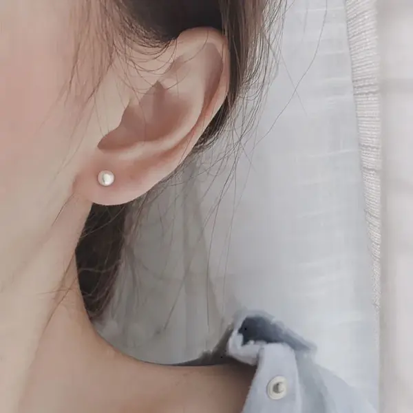 Wholesale 1 Pair Simple Style Geometric Stoving Varnish Copper Ear Studs