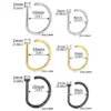 Wholesale Hot Sale G23 Titanium Piercing D-Shaped Fake Nose Ring Seamless Open Ring Nose Clip Nose Pin