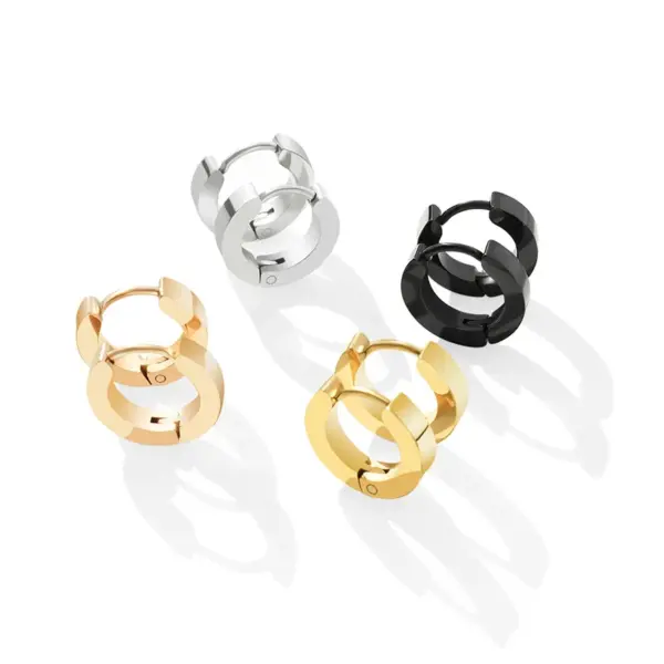 Wholesale PVD Coated 18K Gold Plated 18K Gold 304 Stainless Steel Fashion Earrings