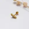 Wholesale 1 Piece Sweet Simple Style Geometric Wings Butterfly Plating Inlay Copper Zircon Cartilage Earrings