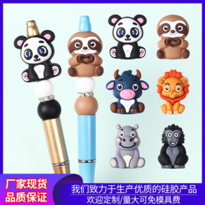 Wholesale Cartoon animal silicone beads