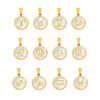 Wholesale Cross-border Hot-selling Constellation Round Brand Pendant European and American Simple Titanium Steel 18K Gold Temperament All-match Shell New Jewelry