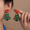oly-c2f802dd3fe23028bf4b5a533d60f6b0 Wholesale Cartoon butterfly tassel Christmas tree earrings