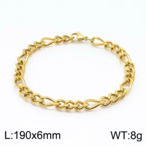 Gold 190 * 6mm = Bracelet KB146806-Z