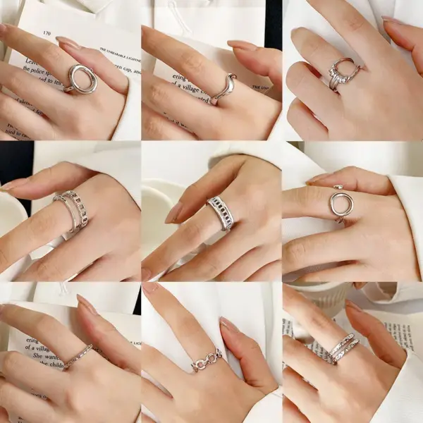 PVD Coated 18K Gold Real Gold Plated Geometric 304 Stainless Steel Simple Style Waterproof Non Tarnish