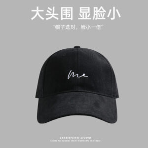 Brushed hard top baseball cap-black / L（59-64cm）