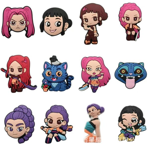 Wholesale Random 100pcs Clogs, Shoe Clips, PVC Soft Rubber DIY Decorations