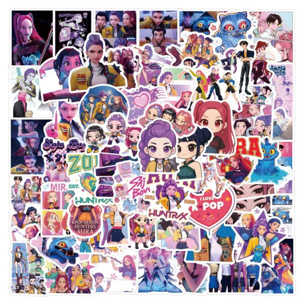Wholesale 55-110pcs/pack Anime Stickers for Luggage and Computers, Waterproof Stickers, OLY Exclusive