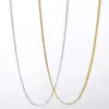 Wholesale Women's Stainless Steel Necklace DIY Versatile Titanium Steel Box Chain Link Clavicle Chain Simple Geometric Pattern Jewelry