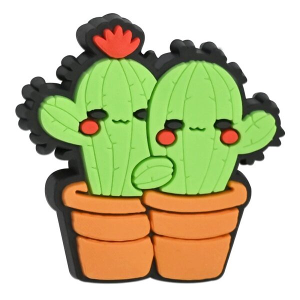 Wholesale Cactus Series Soft Rubber Perforated Double-Sided Thick Patch DIY Detachable Beading