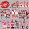 Wholesale Red lips car Valentine's Day heat transfer