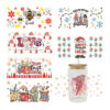 Wholesale New Christmas UV Cup sticker crystal logo pattern 23 cmX11cm in stock