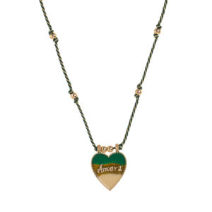 Green love necklace