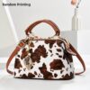 Wholesale Letter Trendy Summer Large-Capacity Cow Pattern Chain Shoulder