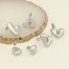 Wholesale PVD Coated 18K Gold Plated Water Droplets Heart Shape Stainless Steel Casual Sweet Waterproof Non Tarnish Ear Studs