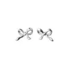 Wholesale 1 Pair Simple Style Bow Knot Plating Copper Ear Studs