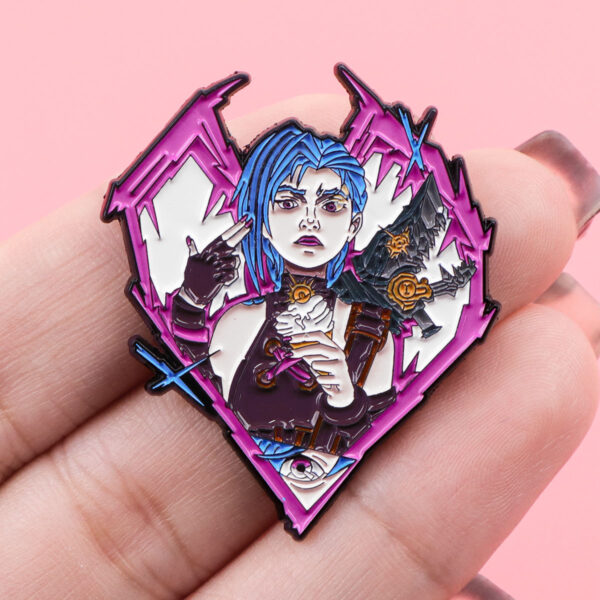 Wholesale Creative English Letter Brooch Cartoon Metal Badge