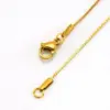 PVD Coated 18K Gold Plated Geometric Stainless Steel Basic Waterproof Non Tarnish 304 Stainless Steel Necklace