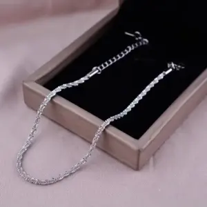 J018-Gypsophila-anklet-steel Color