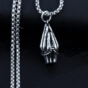 Buddha hand + titanium steel chain