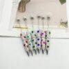Wholesale DIY Love Full Diamond Beaded Pen Handmade Diamond Pen Cap with Diamond Beaded Ballpoint Pen Heavy Industry Business Gift Pen