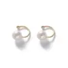 Wholesale Jewelry U Shape Alloy No Inlaid Inlaid Pearls Earrings