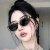Wholesale 2025 New Sunglasses Sunglasses Sunglasses Women's High-End Anti-Uv Big Face Slimming Driving