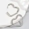 304 Stainless Steel Triangle Circle Heart Shape Electroplated Golden Plated Simple Style Enamel Hoop Earrings